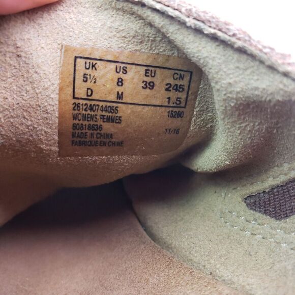 Clarks Aisley Lily Womens Size 8 Brown Suede Slip On Cork Wedge Sandals - Picture 10 of 10